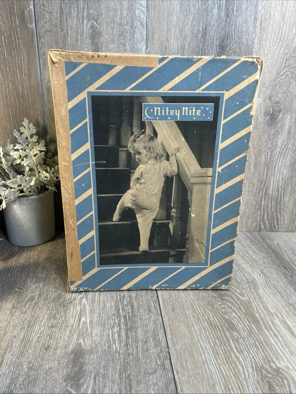 Vintage Nitey Nite Sleepwear Box Nursery Decor